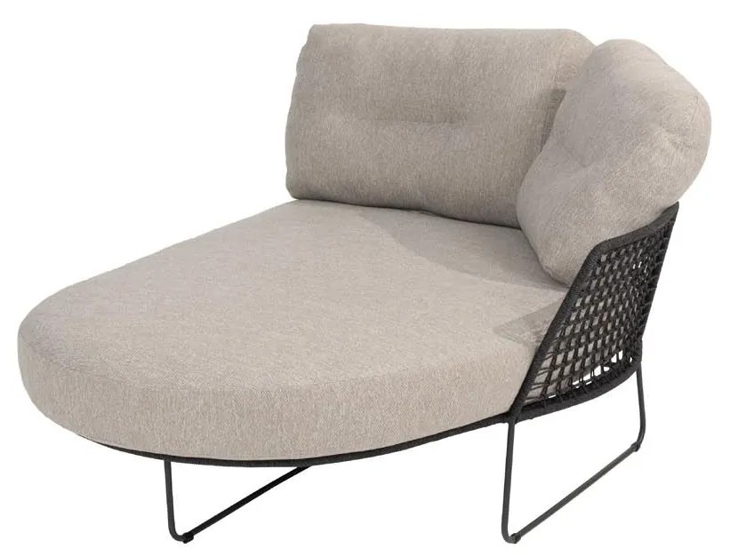 Taste by 4 Seasons Rhodos chaise loungebank antraciet  Loungebank    antraciet weerbestendig