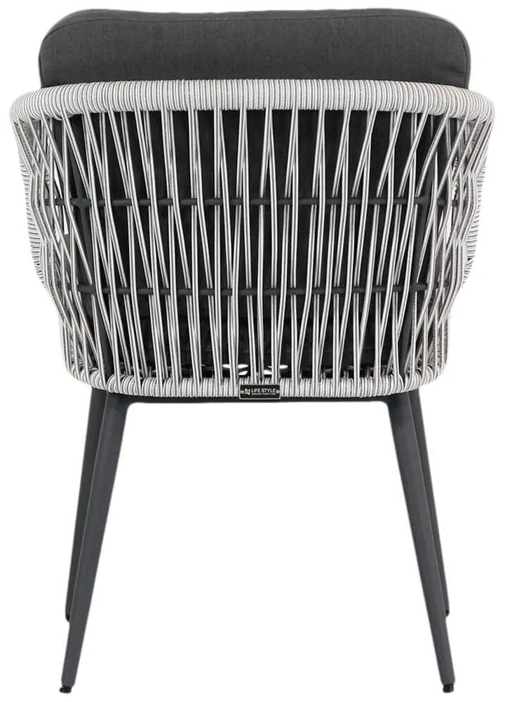 Bistroset 2 personen 70 cm Aluminium/wicker Wit Lifestyle Garden Furniture Western/Como