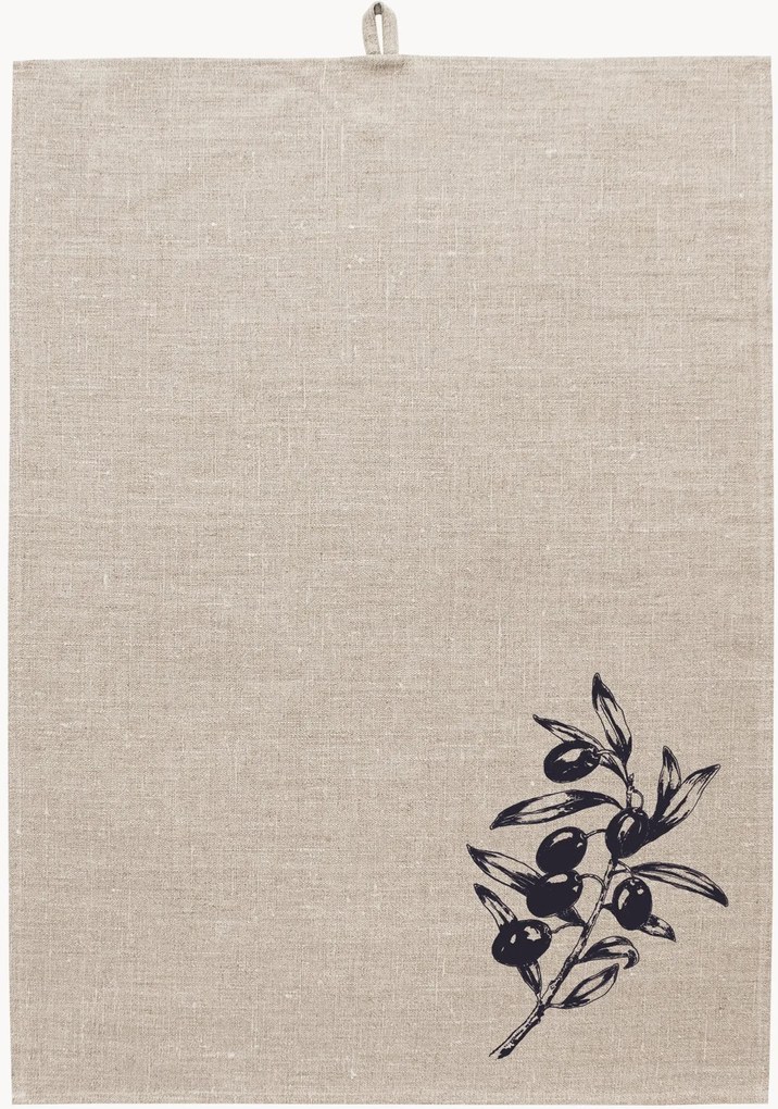 Handbedrukte theedoek Dalila