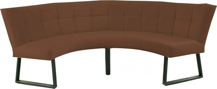 Eetkamerbank - Amsterdam - stof Element donkerbruin 25 - geschikt voor tafel 150 cm