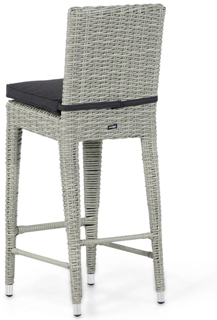 Garden Collections York Barchair New Grey Wicker Grijs