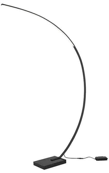 Design vloerlamp zwart incl. LED dimbaar - Dina Design Binnenverlichting Lamp