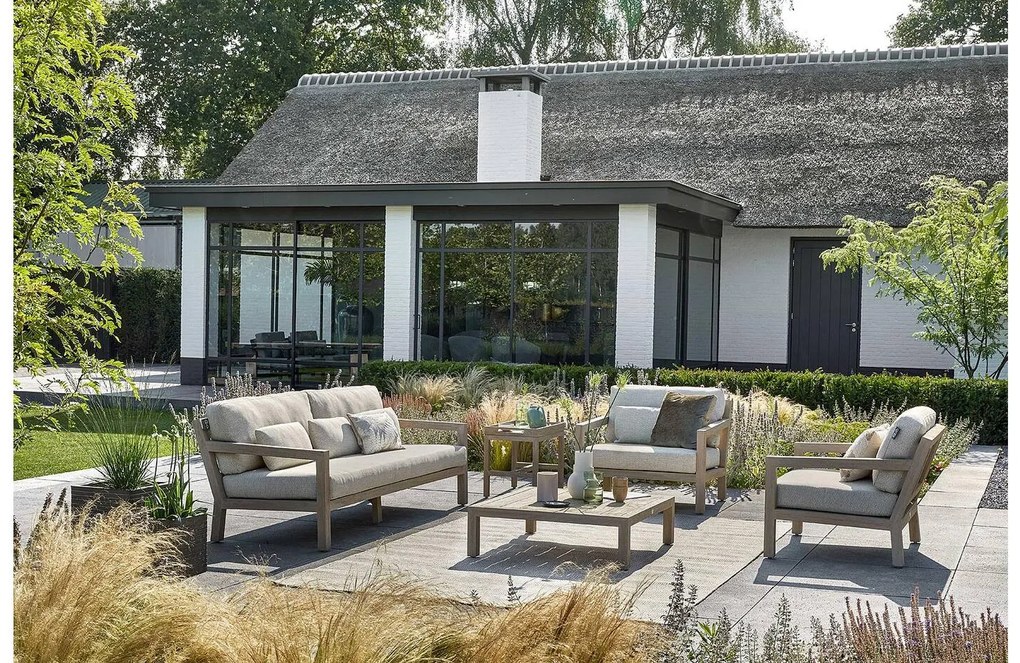 Goossens Loungeset Olive bruin, buitenstof,