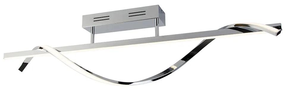 Design plafondlamp staal incl. LED 3-staps dimbaar - Sander Design Binnenverlichting Lamp