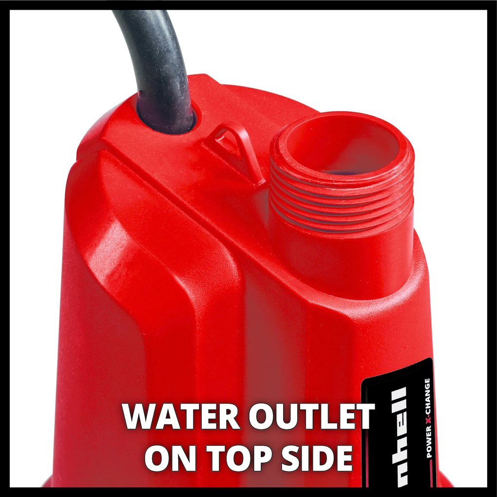 Einhell GE-SP 18 LL Li Solo Accu Dompelpomp - Zuigt tot 1mm