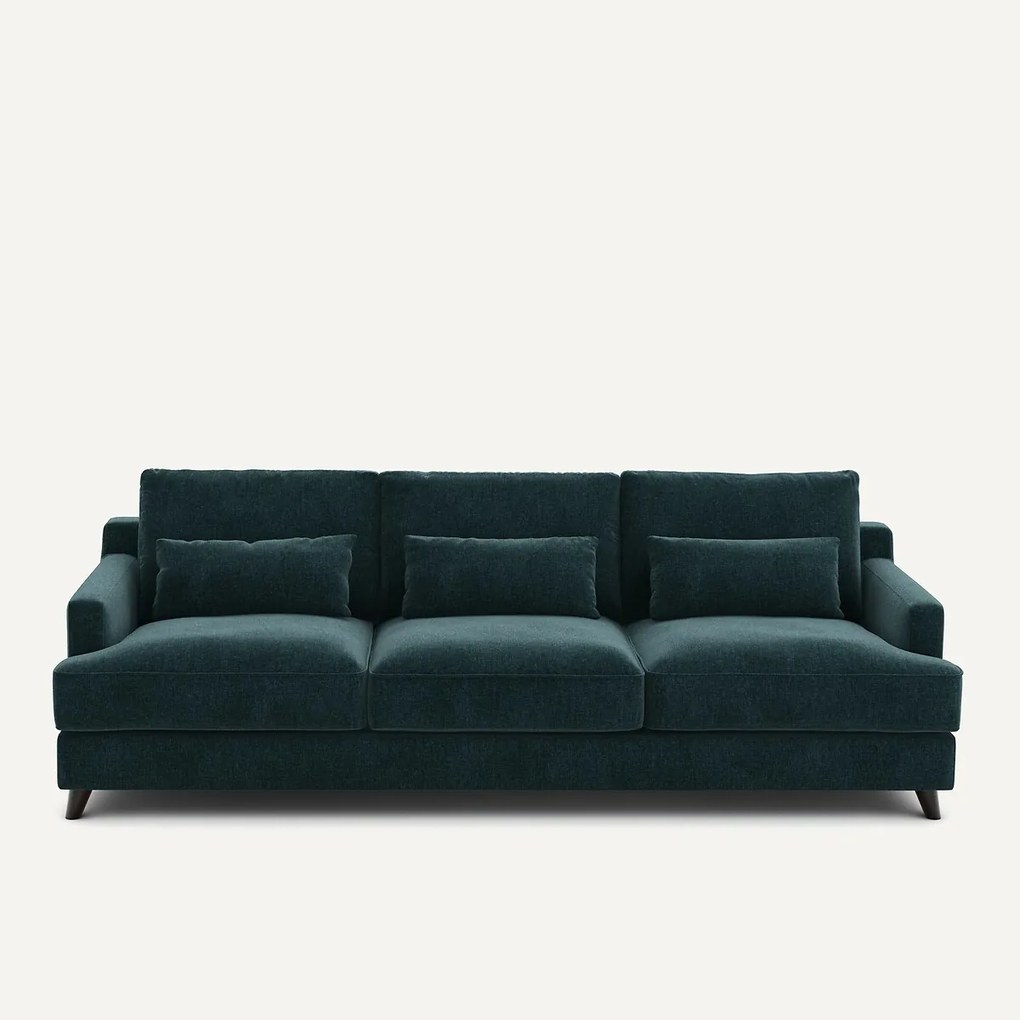 Sofa 3- of 4-zits, chenille fluweel, Alwine