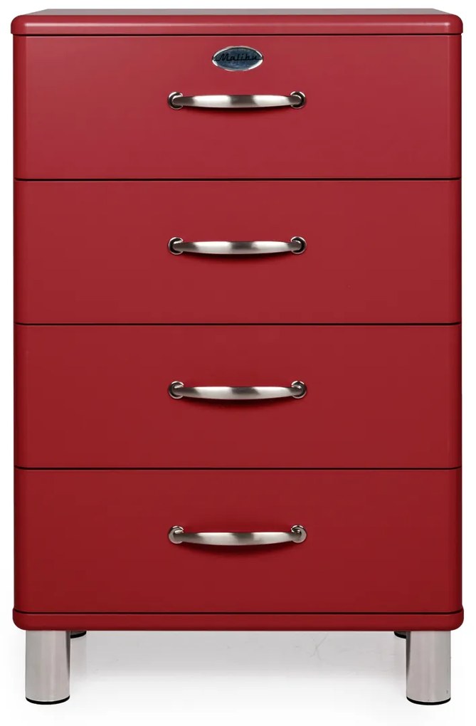 Tenzo Malibu Houten Ladekast Maroon - 60x41x92cm.