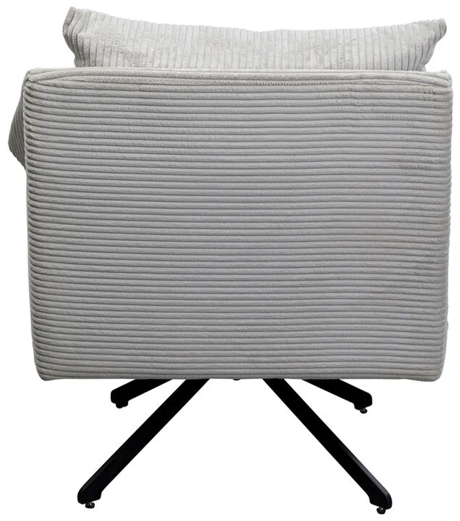 Kare Design Milo Draaibare Fauteuil Corduroy Beige