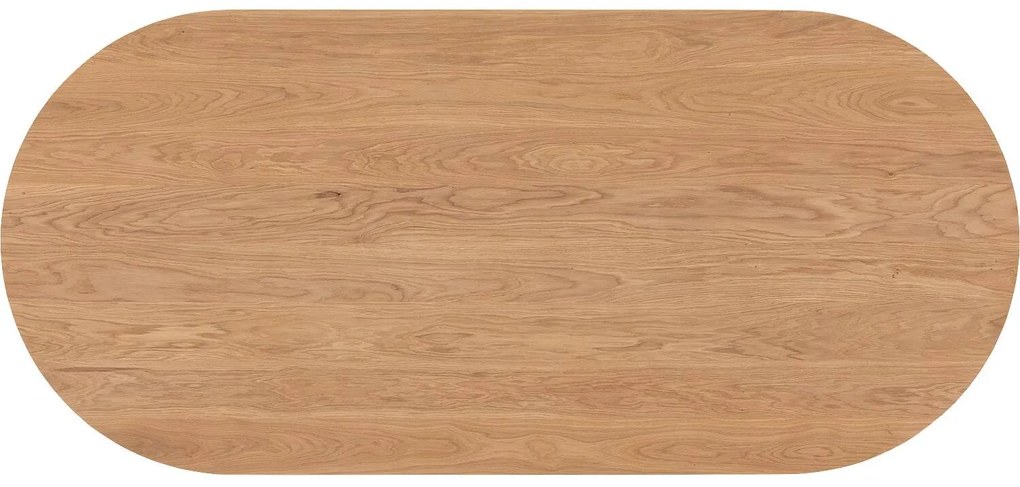 Goossens Excellent Eettafel Uniek, Semi rond 220 x 100 cm