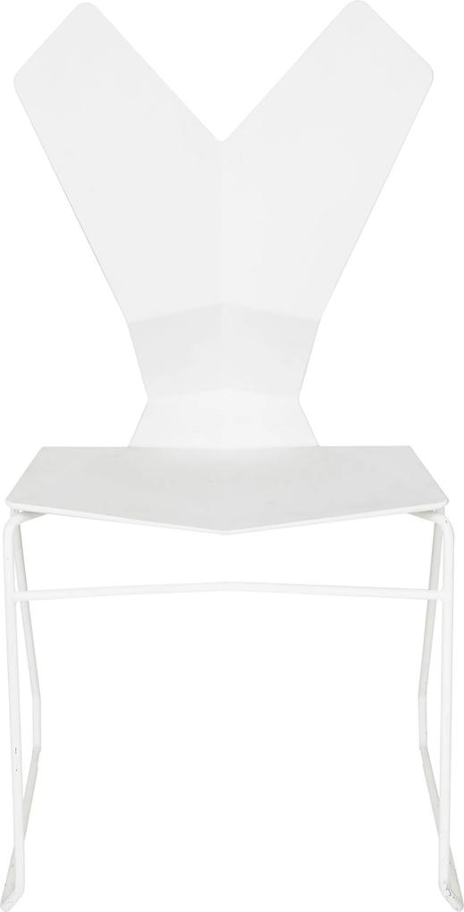 Tom Dixon Y Chair stoel met slede onderstel wit