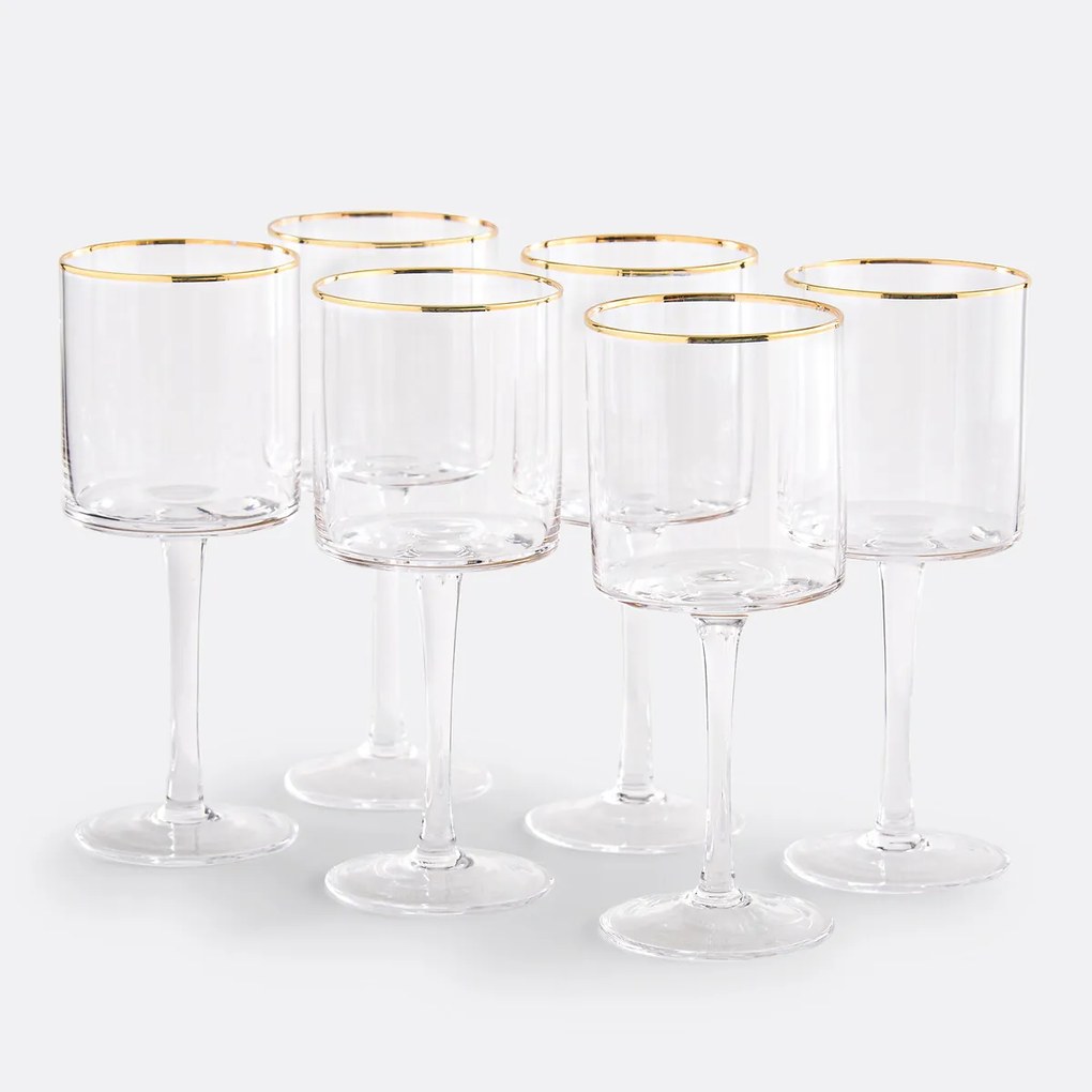 Set van 6 waterglazen, Coblice