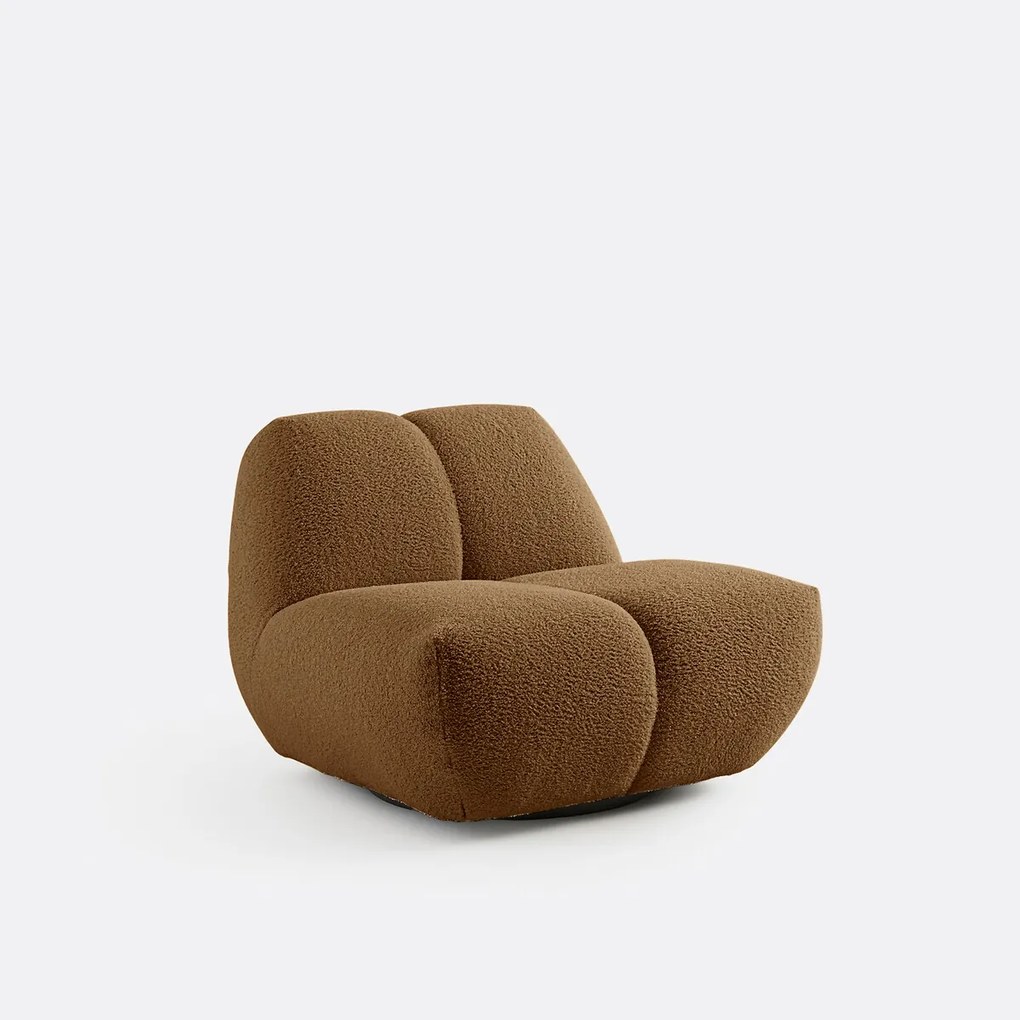 Draaifauteuil, dikke badstof, Nuria