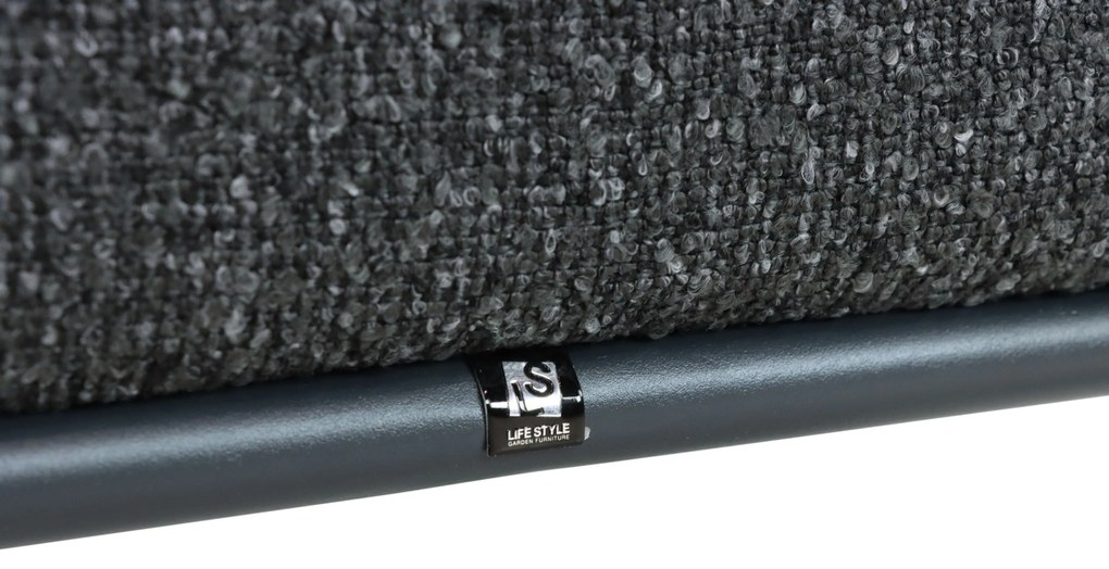 Tuinset 4 personen 120 cm Outdoor textiel Grijs Lifestyle Garden Furniture Lugo/Vienna