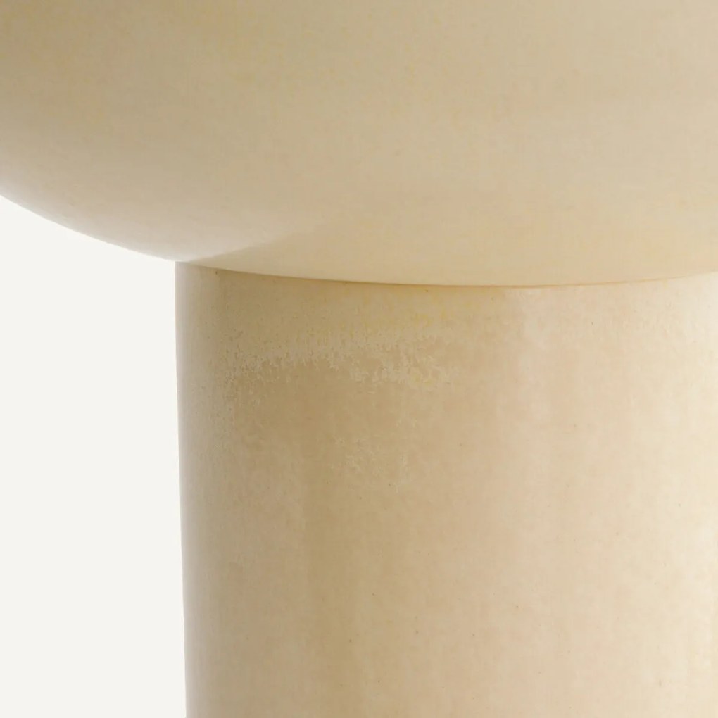 Geglazuurde keramische schaal op voet, SYENA