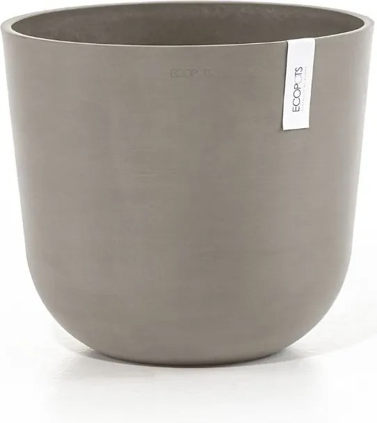 Ecopots bloempot Oslo 35  - Rond - Taupe - Diameter 35 x H30,5 cm