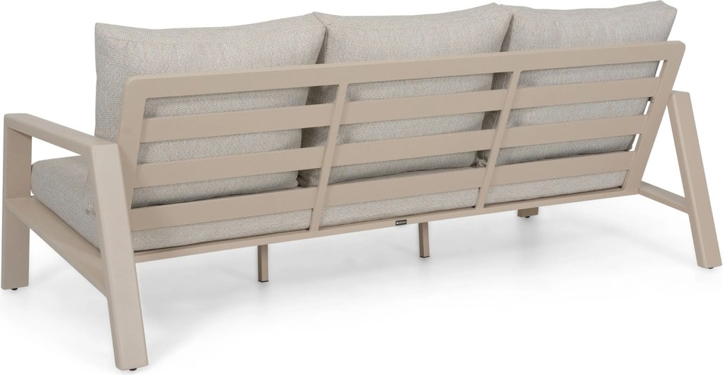 Stoel en Bank Loungeset 5 personen Aluminium Zand/Beige Lifestyle Garden Furniture Melone