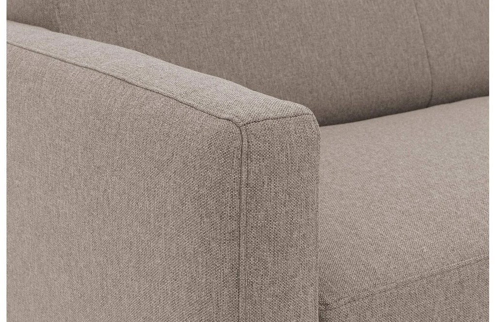 Goossens Key West grijs, stof, 2,5-zits, modern design