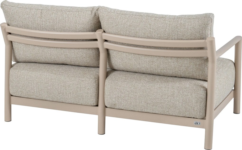 Hoek loungeset 6 personen Aluminium Taupe 4 Seasons Outdoor Mykonos/Fungo