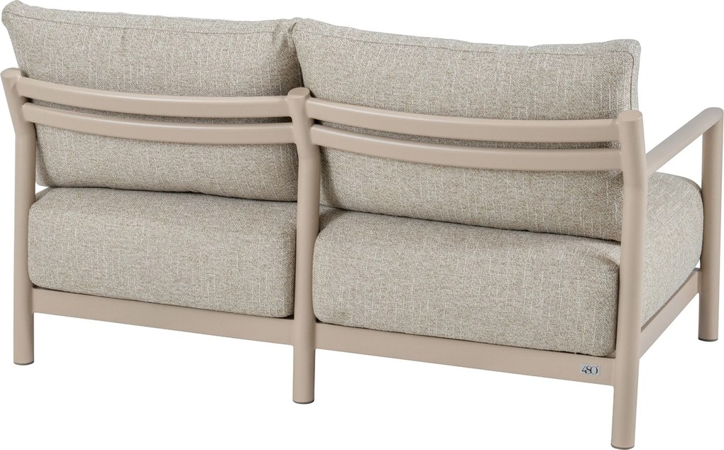 Hoek loungeset 6 personen Aluminium Taupe  4 Seasons Outdoor Mykonos/Hampton