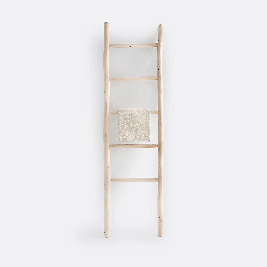 Ladder GHADA 5 spijlen, in onbewerkt wilgenhout