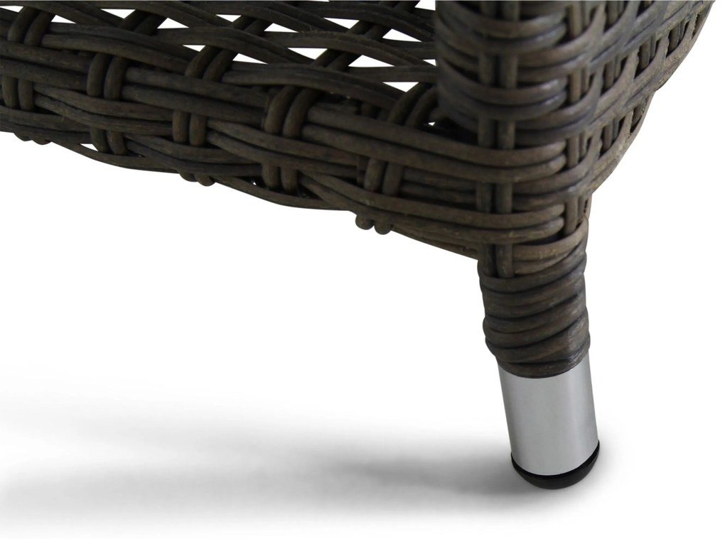 Bistroset 2 personen Wicker Grijs Garden Collections Detroit