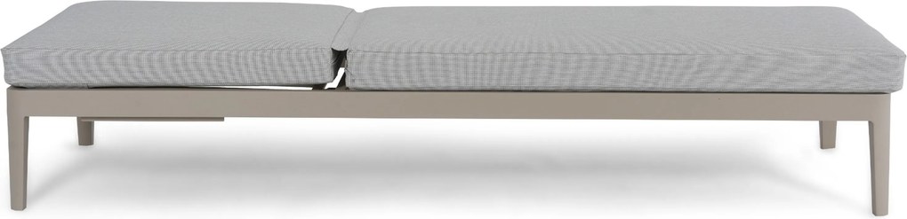Lifestyle Garden Furniture Mateo Ligbed Met Kussen Loft/soft Grey Aluminium Taupe