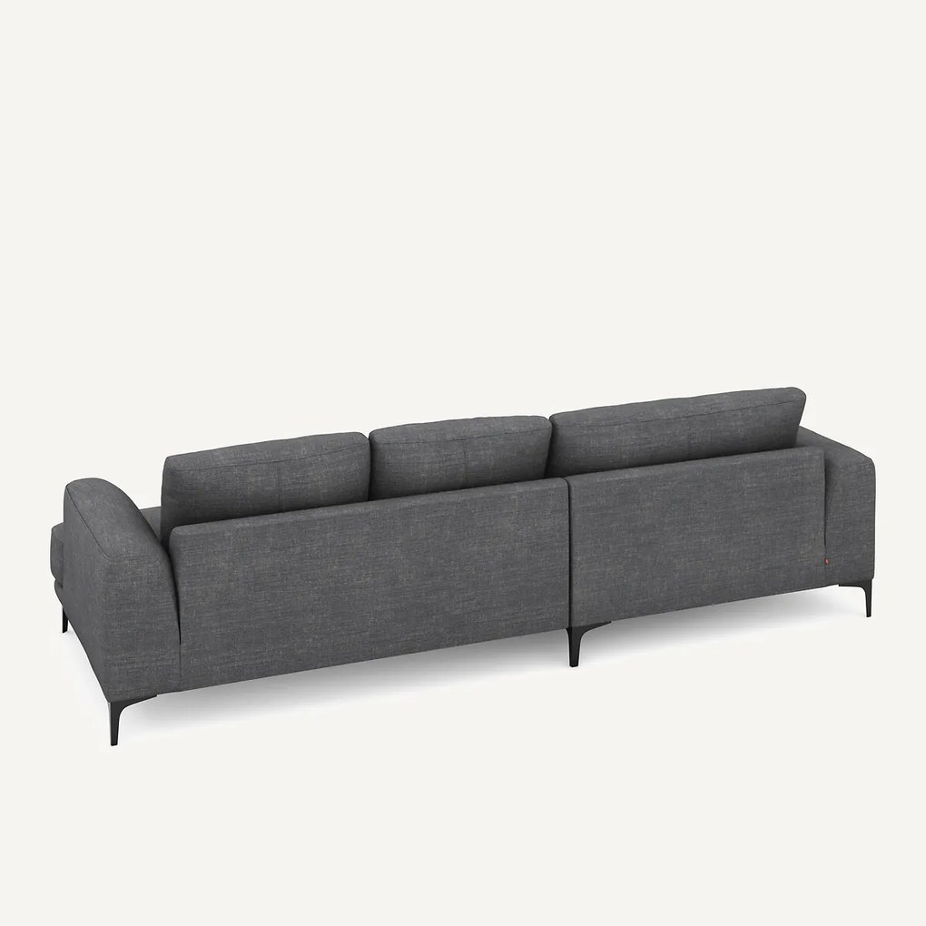 XL hoekbank links van katoen en linnen, MARSILE