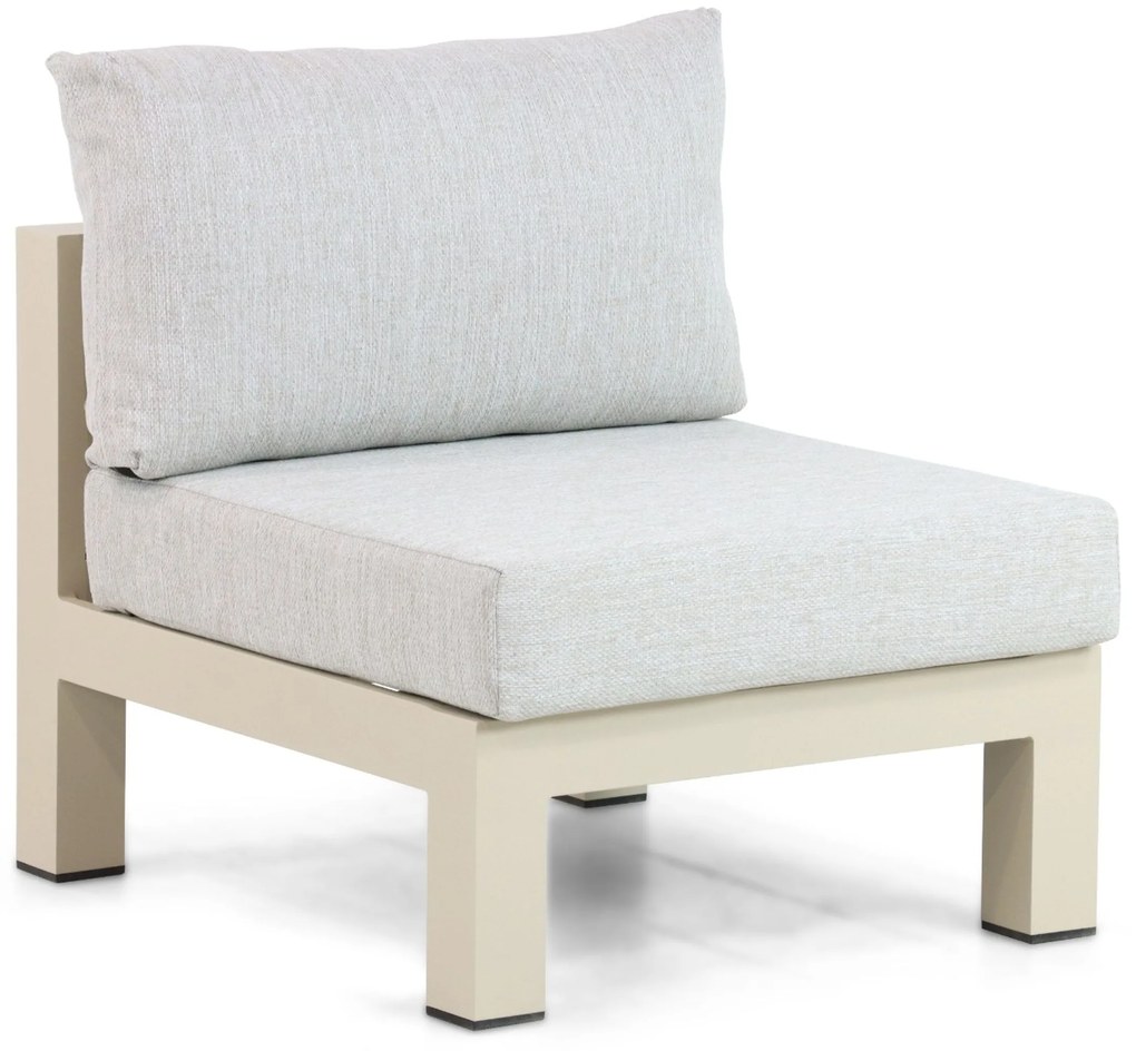 Hoek loungeset 6 personen Aluminium Taupe Lifestyle Garden Furniture Luca