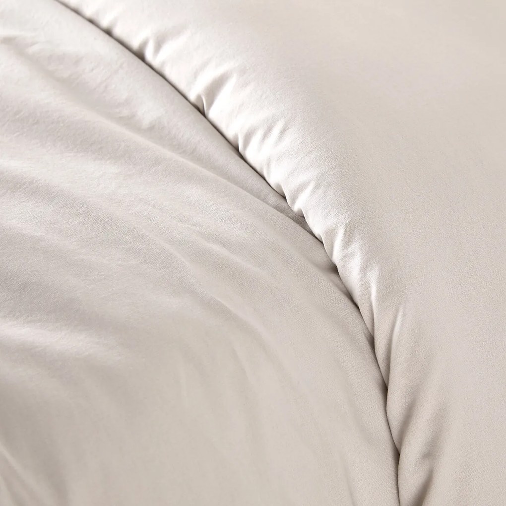 Effen dekbedovertrek in gewassen katoen, Scenario