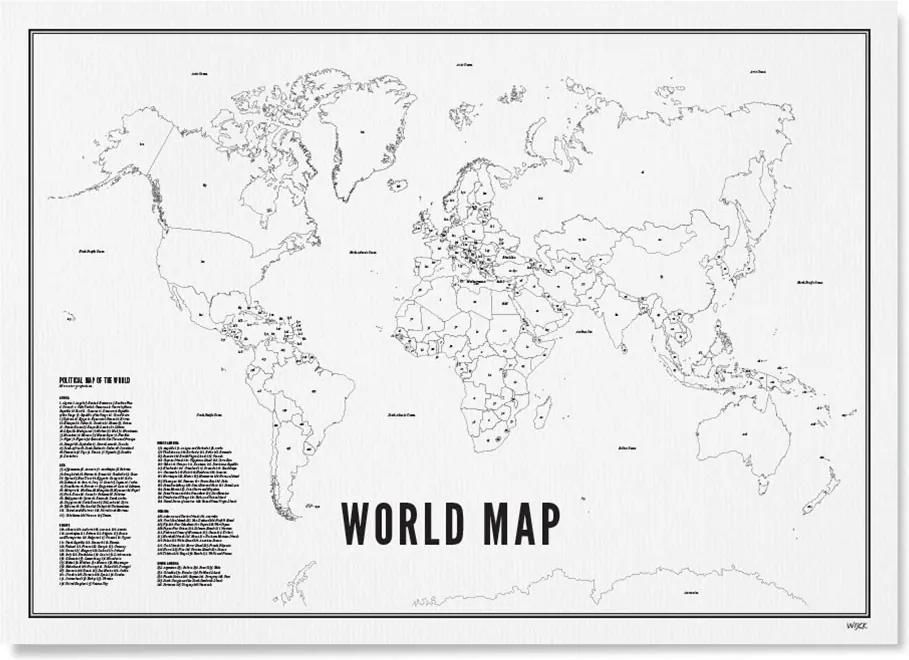 WIJCK World Map print