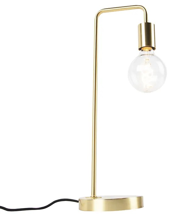 Art Deco tafellamp messing - Facil