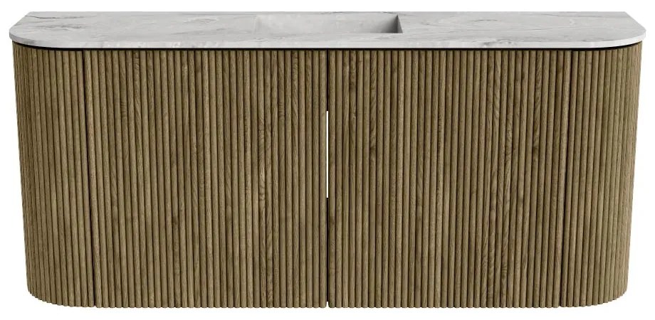 Mondiaz Joya DLux 95cm toiletmeubel ronding links/rechts dusk met wastafel faye midden zonder kraangat glace