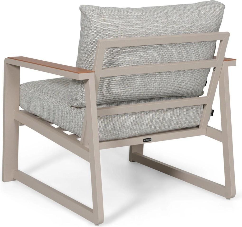 Stoel en Bank Loungeset  Aluminium Zand/Beige  Lifestyle Garden Furniture Sabbia