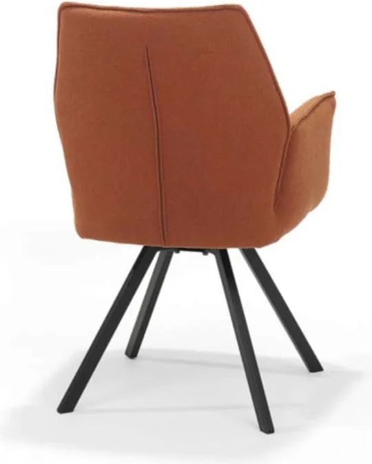 Eetkamerstoel - Tina - stof Teddy terra