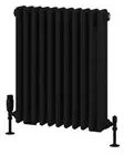 Eastbrook Rivassa 3 koloms radiator 50x60cm staal 898W zwart mat