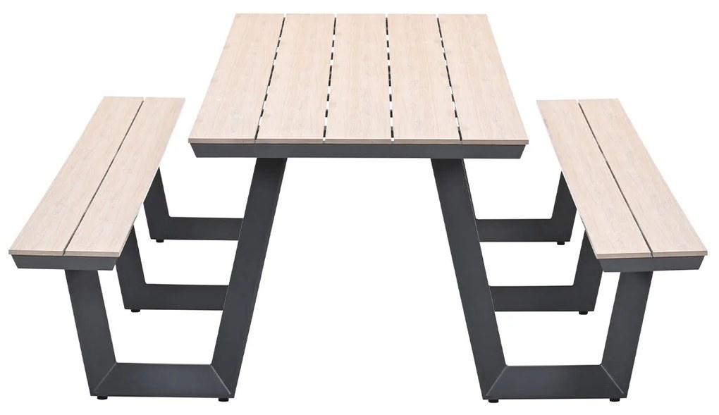 Garden Impressions Sarria picknick set 280 x 178 - donker grijs