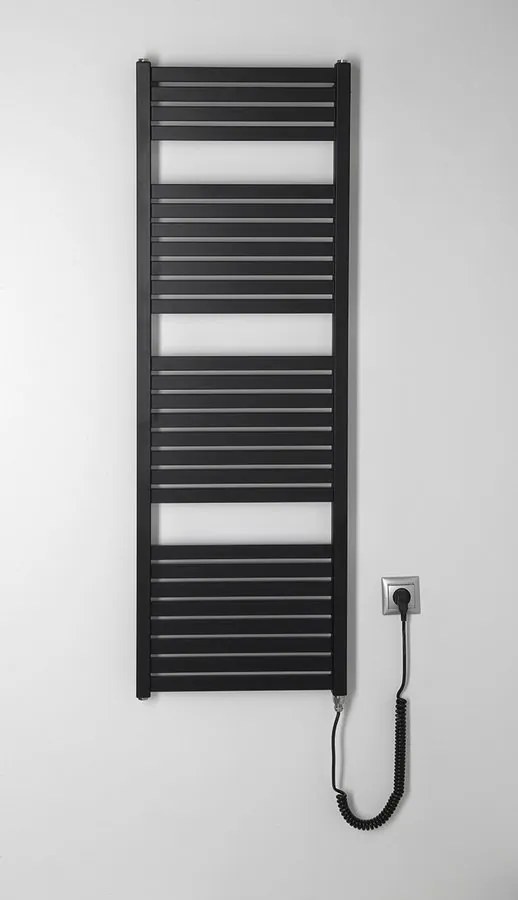 Sapho Tondi elektrische radiator zwart mat 45x133cm 500W