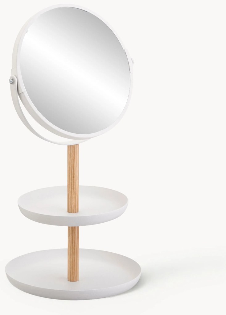 Ronde make-up spiegel Tosca met plateaus en vergroting