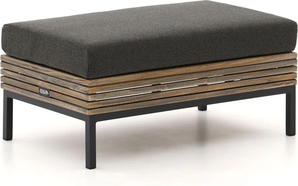 Voetenbank | ROUGH-D | Teakhout | Old Teak Greywash | 89x52,5cm | Kees Smit Tuinmeubelen