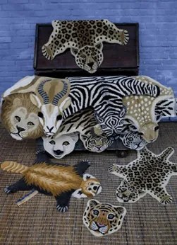 Doing Goods Loony Leopard vloerkleed 150 x 90 cm