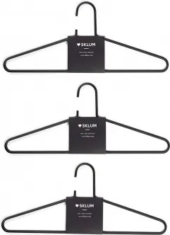Set Van 6 Hangers Van Alham-staal Zwart - Sklum