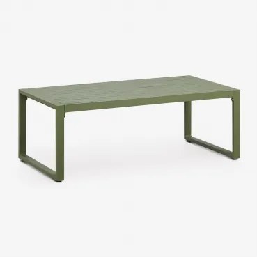 Rectangulaire 110x55 Cm Aluminium Lipov Tuintafel Groen – Intens Olijf - Sklum