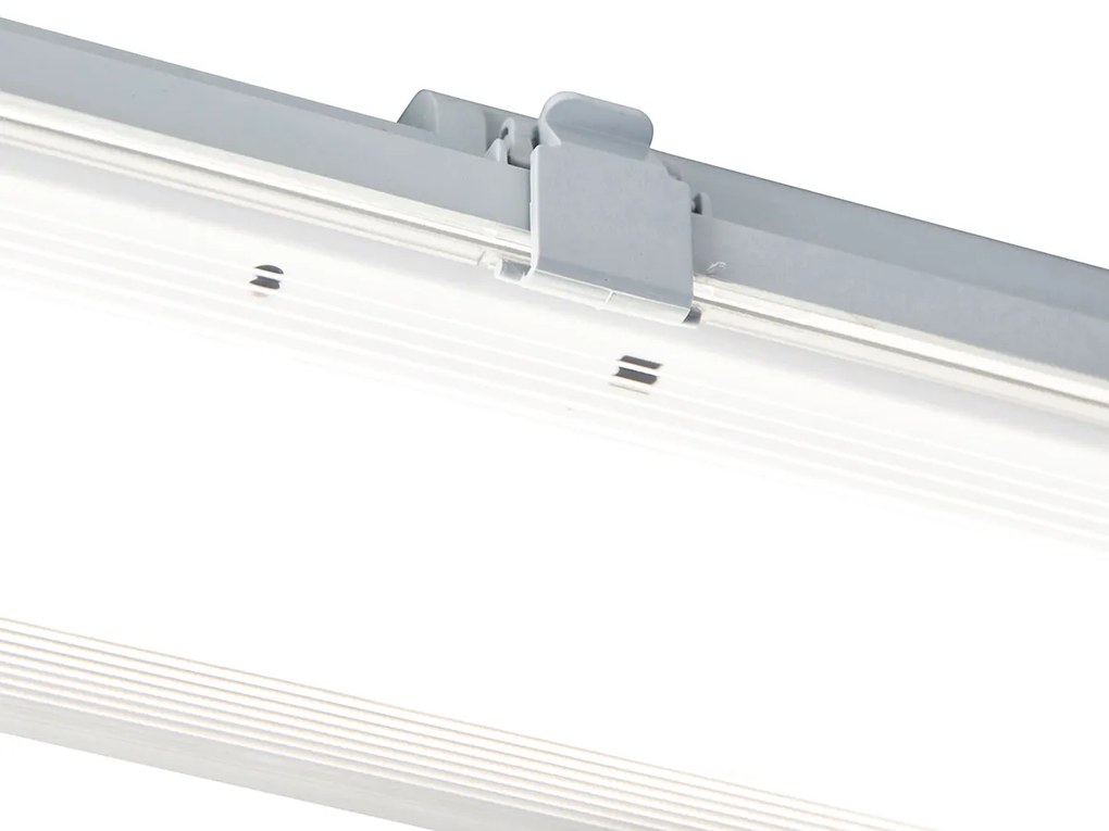 Buitenlamp TL armatuur grijs incl. LED 15W 2250 lm 4000K IP65 - Base IP65 Buitenverlichting