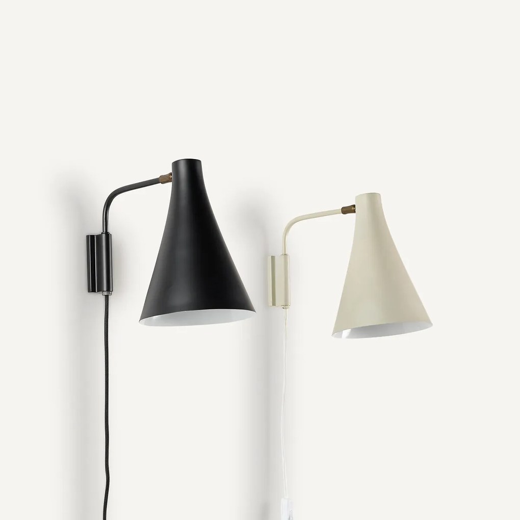 Richtbare metalen wandlamp, Jameson