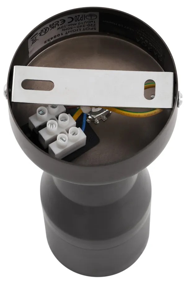 Moderne plafondspot gunmetal GU10 50mm rond - Stanley