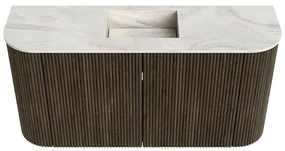 Mondiaz Joya DLux 85cm toiletmeubel ronding links/rechts shadow met wastafel faye midden 1 kraangat ostra