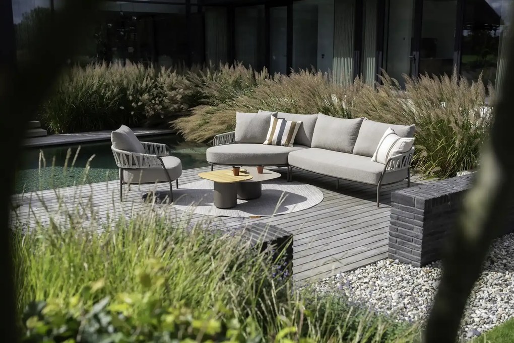 Taste by 4 Seasons Calma chaise loungebank terre SALE Loungebank bruin weerbestendig