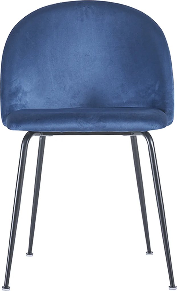 Set 4 Stoelen Zwart Dalnia Fluweel