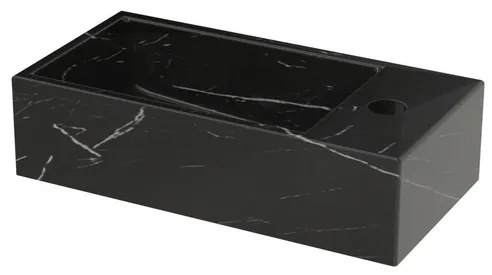 Riho Livit Tiny Fontein - 1 kraangat rechts - 41x20.5x10.5cm - zwart marmer W031007M01