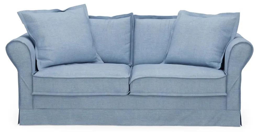 Rivièra Maison - Carlton Sofa 2,5 Seater, washed cotton, ice blue - Kleur: bruin